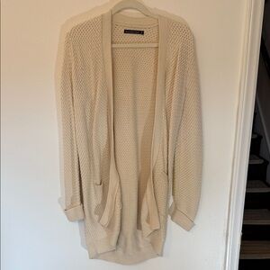Abercrombie & Fitch Cream Cardigan